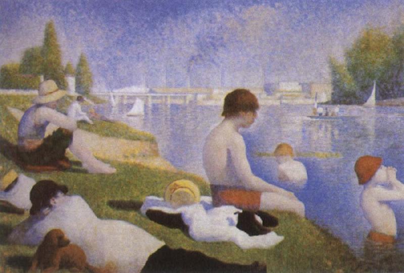 Georges Seurat Bathers at Asnieres oil painting picture